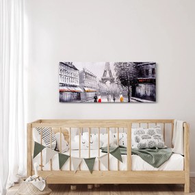 Obraz - Olejomaľba, Paríž (120x50 cm)