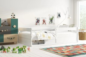 Interbeds Jednolôžková posteľ HUGO 160x80cm + matrac Biela