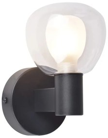 Kúpeľňové nástenné svietidlo POLA 1xG9/5W/230V IP44 čierne/číre