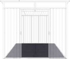 Podlaha BBFL-ZDSL6 pre záhradný domček BestBerg ZDSL-6 / 251 x 216 cm / čierna