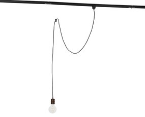 Závesné svietidlo s koľajnicovým závesom tmavo bronzové - Cavalux