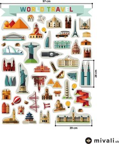 Samolepky na stenu - Svetová architektúra
