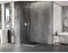 Mexen Lunar-B Duo, výklopný sprchový kút 80 x 80 cm, 8mm číre sklo, biely profil, 832-080L-080P-20-00