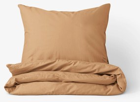 Goldea bavlnené posteľné obliečky - hnedé 140 x 200 a 70 x 90 cm