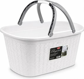 STEFANPLAST Košík na bielizeň Elegance 35 l, biely