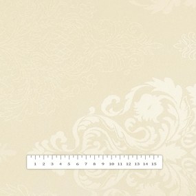 Biante Teflónový štvorcový obrus TF-104 Svetlo vanilkový zámocký vzor 100x100 cm