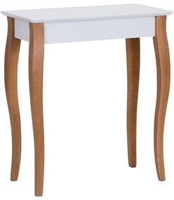 Biely konzolový odkladací stolík Ragaba Console, dĺžka 65 cm