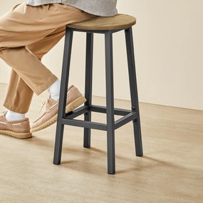 Barová stolička TAYLOR ARTISAN s čiernymi nohami