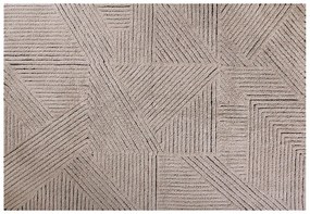 Vlnený koberec vally 170 x 240 cm hnedý MUZZA