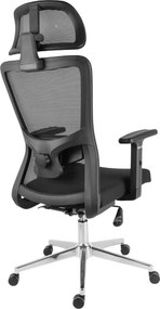 Kancelárska ergonomická stolička Neoseat LORELI — čierna, nosnosť 150 kg
