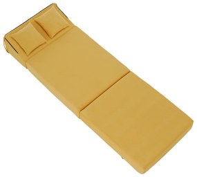 Skladacie kreslo/matrac PELOS, žltá
