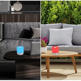 Briloner 7462014 - LED RGB Nabíjacia stolná lampa LED/1,5W/5V IP44 chróm