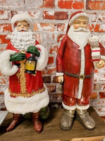 Dekorácia Santa s LED svetielkom v lucerne - 21*18*45 cm / AG13