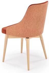 Jedálenská stolička Taberu, oranžová / buk