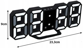 Verk 01458 Digitálne LED hodiny biele