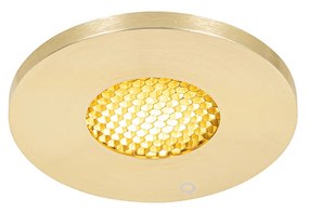 Moderné zapustené bodové svetlo zlaté IP54 - Shed Honey