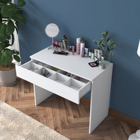 Minimalistický toaletní stolek Alisson bílý
