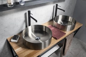 Sapho Sapho, AURUM nerezové umývadlo, priemer 38cm, vrátane výpuste, nerez mat, AU401