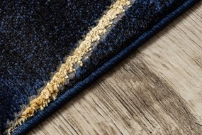 Modrý koberec EMERALD exkluzívny/glamour granat/zlatý Veľkosť: 240x330cm