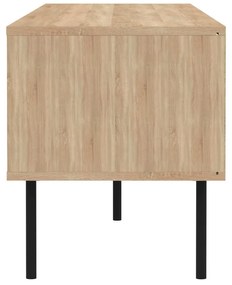 TV stolík v dekore duba v čierno-prírodnej farbe 165x40 cm Ampère – TemaHome