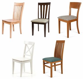 Restilo Napínací poťah na sedák na stoličku tmavohnedá, 40 x 40 + 5 cm