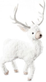 VIANOČNÁ FIGÚRKA REINDEER 27X13X48 CM BIELA