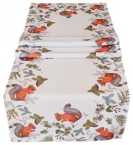Obrus Lesné veveričky 40x140 cm