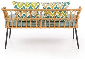 ZÁHRADNÉ RATANOVÉ KRESLO / POHOVKA 2 MIESTNÁ ZUNA FAREBNÁ