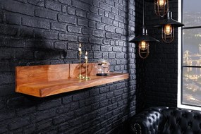 Dizajnová nástenná polica Elegant 80 cm Sheesham