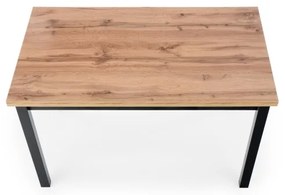 Jedálenský stôl KINDOR dub Wotan/čierna