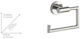 WENKO 20216100 - Držiak toaletného papiera BOSIO SHINE 15x10,5 cm nerezový/strieborný