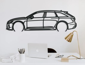 drevko Obraz na stenu Audi RS6 Rozmer obrazu: 25,5 x 86 cm, Farba dekorácie: Čierna