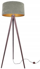 Stojacia lampa Mediolan, 1x textilné tienidlo (výber z 10 farieb), (výber zo 6 farieb konštrukcie), g