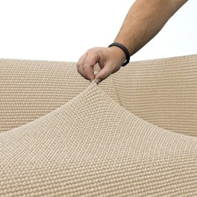 Super strečové poťahy NIAGARA smotanová obliečky na vankúšiky 2 ks (40 x 40 cm)