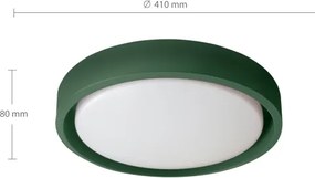 Brilagi - stmievateľné LED svietidlo MATTEO LED/48W/230V 3000–6500 K, priemer 41 cm, zelené, vrátane diaľkového ovládania