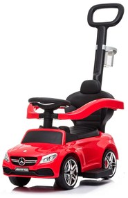 Detské odrážadlo s vodiacou tyčou Mercedes Benz AMG C63 Coupe Baby Mix červené