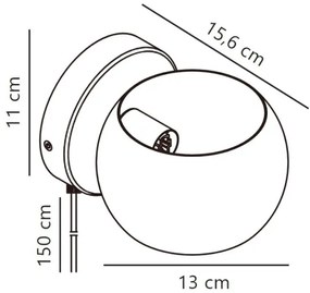 Nordlux - Nastaviteľné nástenné bodové svietidlo BELIR 1xG9/5W/230V čierna