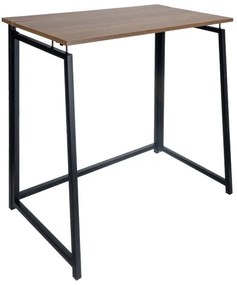 Skladací pracovný  stôl v loft štýle 80 x 45 cm čierna