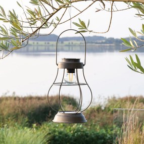 Chic Antique LED lampáš na solárne napájanie 22 cm