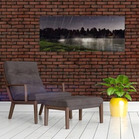 Obraz - Daždivý večer (120x50 cm)