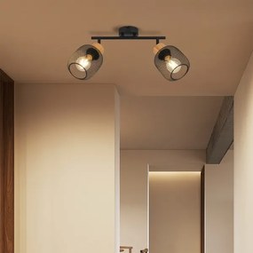 Brilagi - Bodové svietidlo BASKLITE 2xE27/15W/230V kaučukovník/čierna