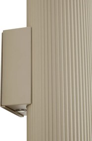 Japandi wandlamp taupe incl. LED 3-staps dimbaar in Kelvin en oplaadbaar - Ribelle