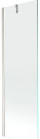 Mexen Next, 1-krídlová vaňová zástena 60 x 150 cm, 6mm číre sklo, oceľová, 895-060-000-00-00-97