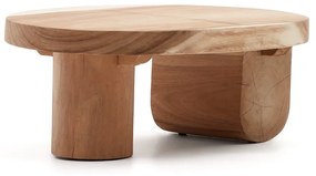 Konferenčný stolík z masívu munggur v prírodnej farbe 60x90 cm Mosi – Kave Home