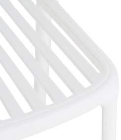 Biela plastová jedálenská stolička Alia – Ixia