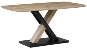 Jedálenský stôl X 165 x 80 cm, dub San Remo