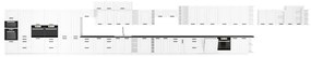 Horná kuchynská skrinka Lula 40 GS-72 1F - biela