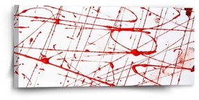 Sablio Obraz Krvavé striekance - 110x50 cm