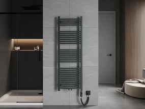 Mexen Ares, elektrické vykurovacie teleso 1500x500 mm + vykurovacia tyč 600 W, antracitová, W102-1500-500-2600-66