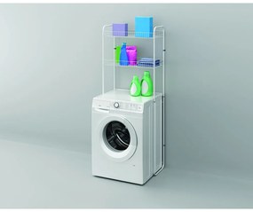 Biela dvojposchodová polica nad práčku Metaltex Sky Wash